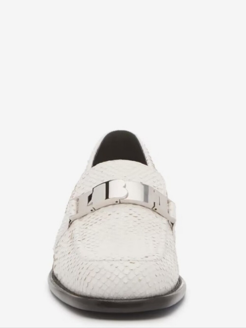 NWT: Burberry Women's White Leather Bit Loafers - 39.5 EU = 9.5 US - Picture 7 of 14